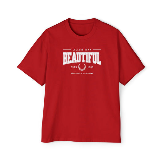 Beautiful Varsity Oversized Fit Tee